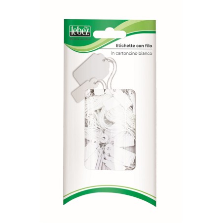 Lebez 7011 - Etichette Con Filo 22x35 mm Conf.100 pz