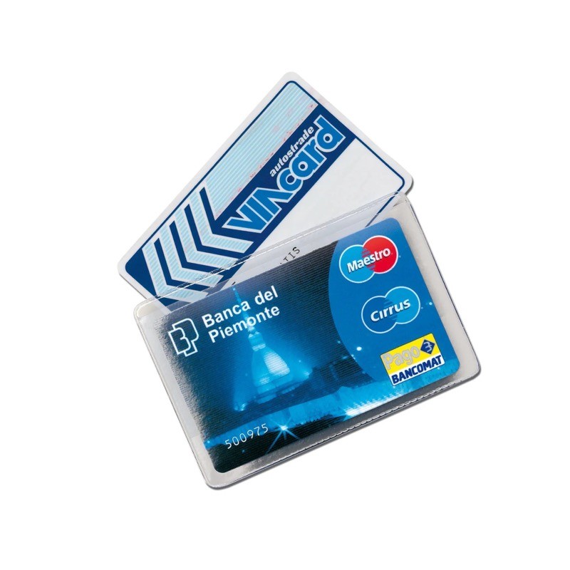Alplast 999 - PortaCard 2 Spazi Crystal Conf.50 pz