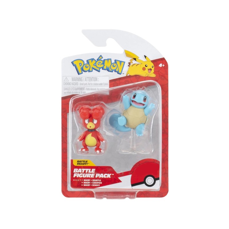 Pokemon 10903 - Battle Figures Pack - Magby & Squirtle