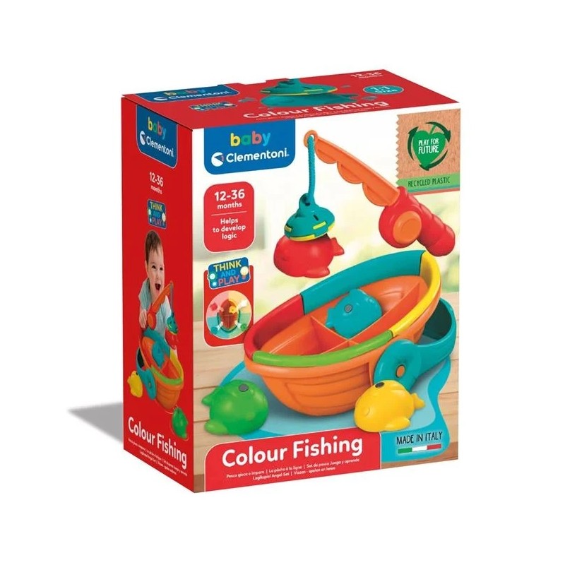 Clementoni 17513 - Baby Clementoni - Colour Fishing Set