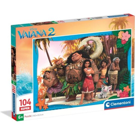 Clementoni 25787 - Puzzle 104 Pezzi - Disney Vaiana 2