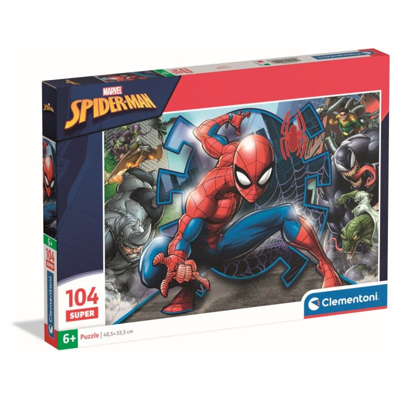 Clementoni 25044 - Puzzle 104 Pezzi - Spiderman