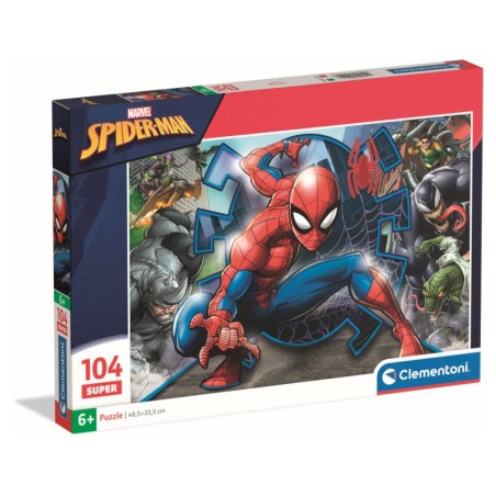 Clementoni 25044 - Puzzle 104 Pezzi - Spiderman