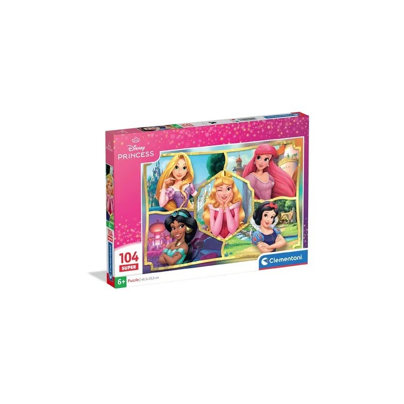 Clementoni 25056 - Puzzle 104 Pezzi - Disney Princess
