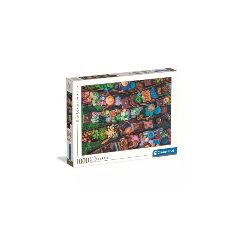 Clementoni 39882 - Puzzle 1000 Pezzi - Thai Floating Market