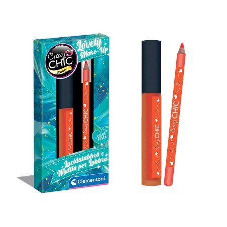 Clementoni 18884 - Crazy Chic - Lucidalabbra & Matita Peach