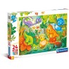 Clementoni 28524 - Puzzle 24 Pezzi Maxi - Dinosauri