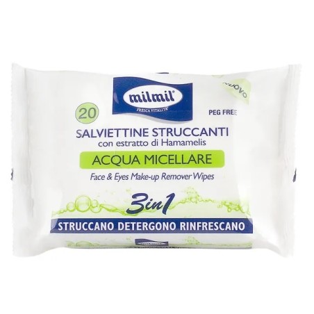 Mil Mil 22290 - Salviettine Struccanti Acqua Micellare 20 pz