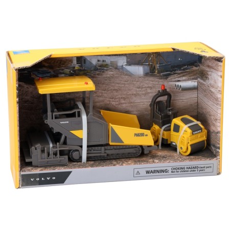 NewRay 32226 - Volvo Playset P6820d Asphalt with Dd25b Roller