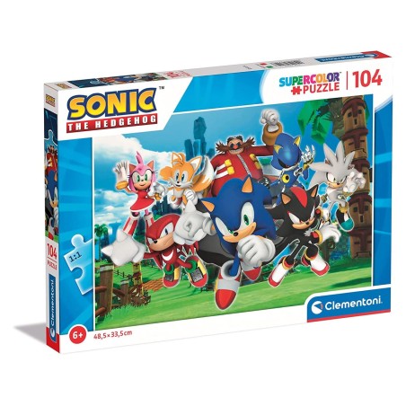 Clementoni 27159 - Puzzle 104 Pezzi - Sonic
