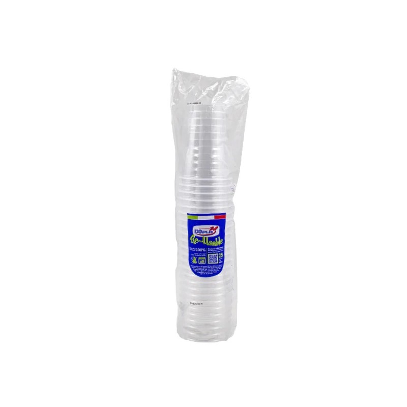 Dopla 555252 - Bicchieri Plastica 25 pz