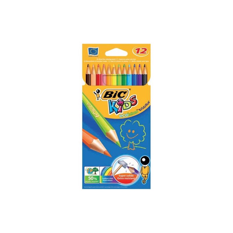 Bic 6096 - Pastelli Kids Evolution 12 pz