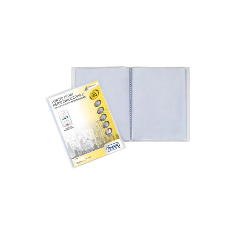 Favorit 90485 - Porta Listino 40 Fogli Personalizzabile