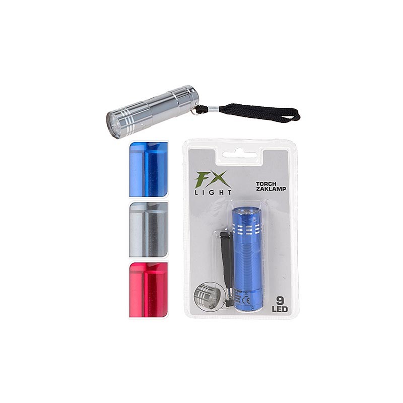 Koopman 821538 - Torcia Elettrica 9 Led 8 cm