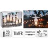 Koopman 2200170 - Party Lights Ghirlanda 20 Led 9,5 Mt