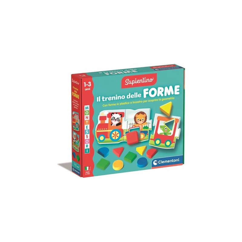 Clementoni 16865 - Sapientino - Montessori Il Treno delle Forme