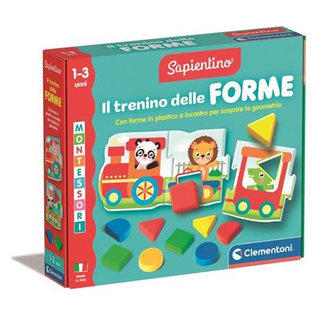 Clementoni 16865 - Sapientino - Montessori Il Treno delle Forme