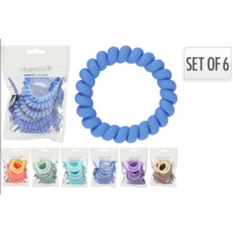 Koopman 9008130 - Set 6 Elastici Capelli Ponytail