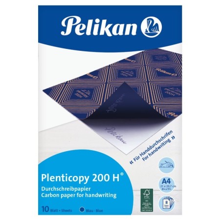 Pelikan 434738 - Carta Carbone da Ricalco a Mano Blu 10 Fogli