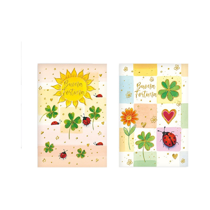 Kartos 2732 - Biglietti Auguri Buona Fortuna Conf.12 pz
