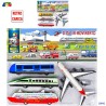 Ginmar 10942 - Busta Treni Aereo e Nave Retrocarica