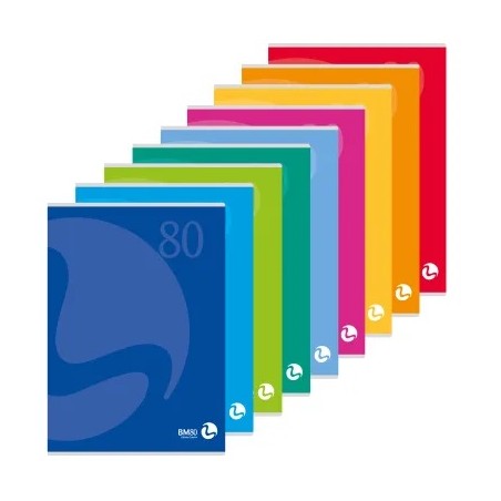 Bm 594 - Maxi Quaderno A4 80gr Fogli Bianchi Conf.10 pz