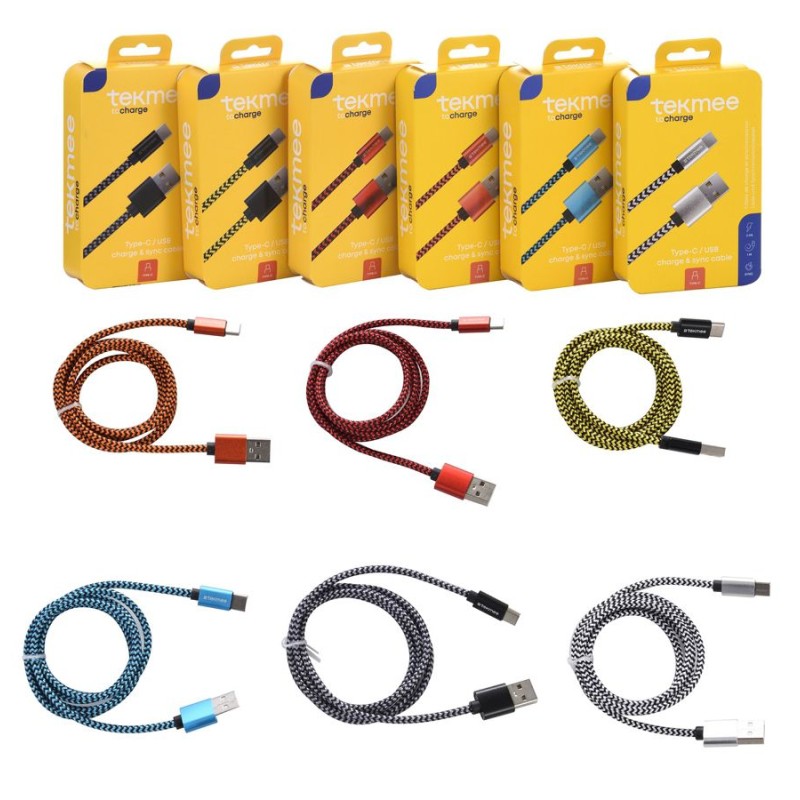 Tekmee 33417 - Cavo Ricarica/Sync 2A 1MT Type-C Usb