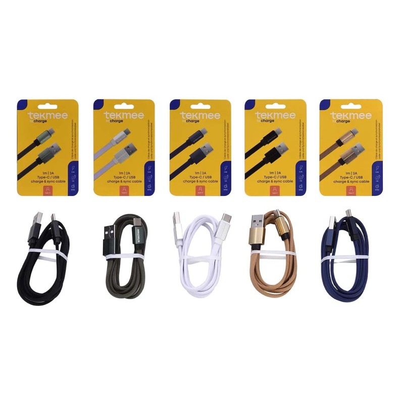 Tekmee 22941 - Cavo Ricarica/Sync 2A 1Mt Type-c Usb