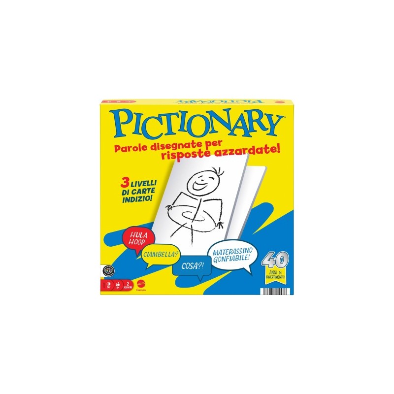 Mattel JDY01 - Pictionary Core 40th Anniversary