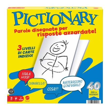 Mattel JDY01 - Pictionary Core 40th Anniversary
