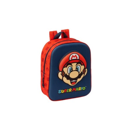 Safta 6435 - Zainetto Asilo SuperMario 22 x 27 x 10 cm