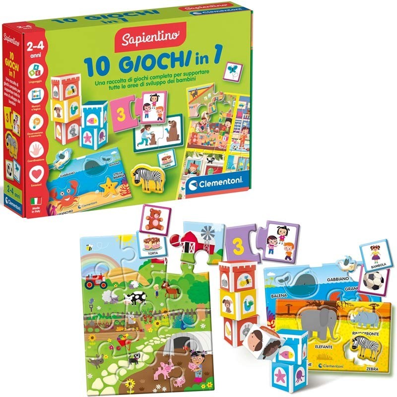 Clementoni 18153 - Sapientino - 10 Giochi in 1