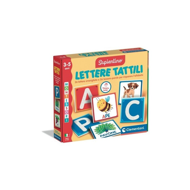 Clementoni 16855 - Sapientino - Montessori Lettere Tattili
