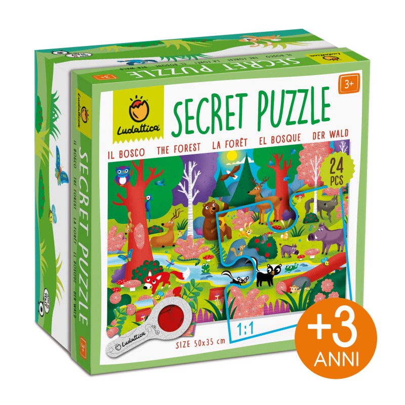 Educational 21900 - Ludattica Secret Puzzle Il Bosco
