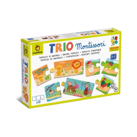 Educational 23850 - Montessori Ludattica Trio Famiglie di Animali