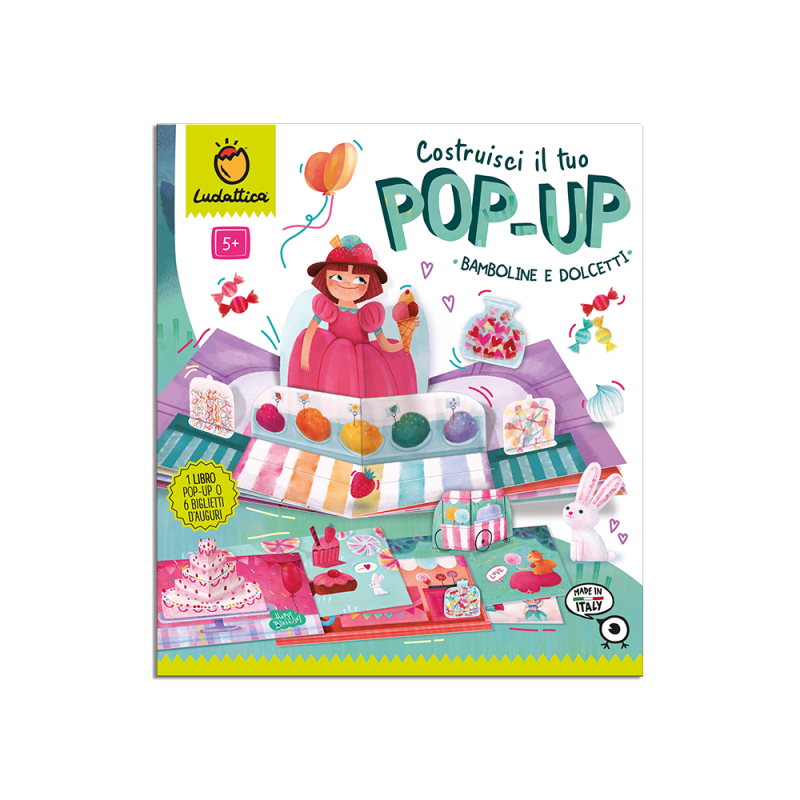 Educational 23782 - Ludattica Costruisci il Tuo Pop-Up Bamboline e Dolcetti