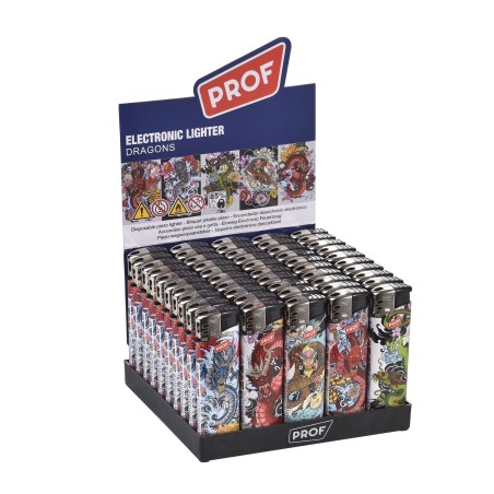 Prof 41804720 - Accendini Elettronici Ricaricabili Dragon Conf.50 pz