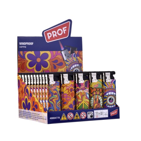 Prof 40804778 - Accendini Turbo Hippie Style Conf.50 pz