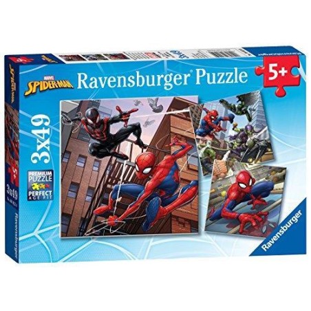 Ravensburger 08025 - Puzzle 3 x 49 Pezzi - Spiderman