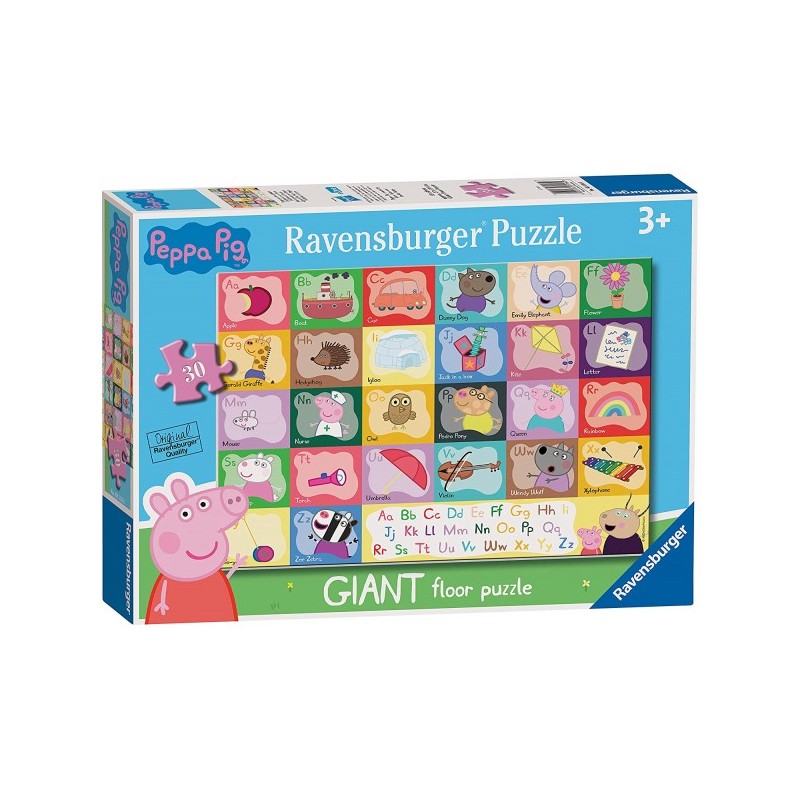 Ravensburger 03116 - Puzzle 24 Pezzi Maxi - Alfabeto di Peppa Pig