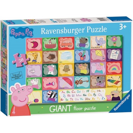 Ravensburger 03116 - Puzzle 24 Pezzi Maxi - Alfabeto di Peppa Pig