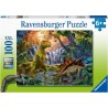 Ravensburger 12888 - Puzzle 100 Pezzi - L'Oasi dei Dinosauri