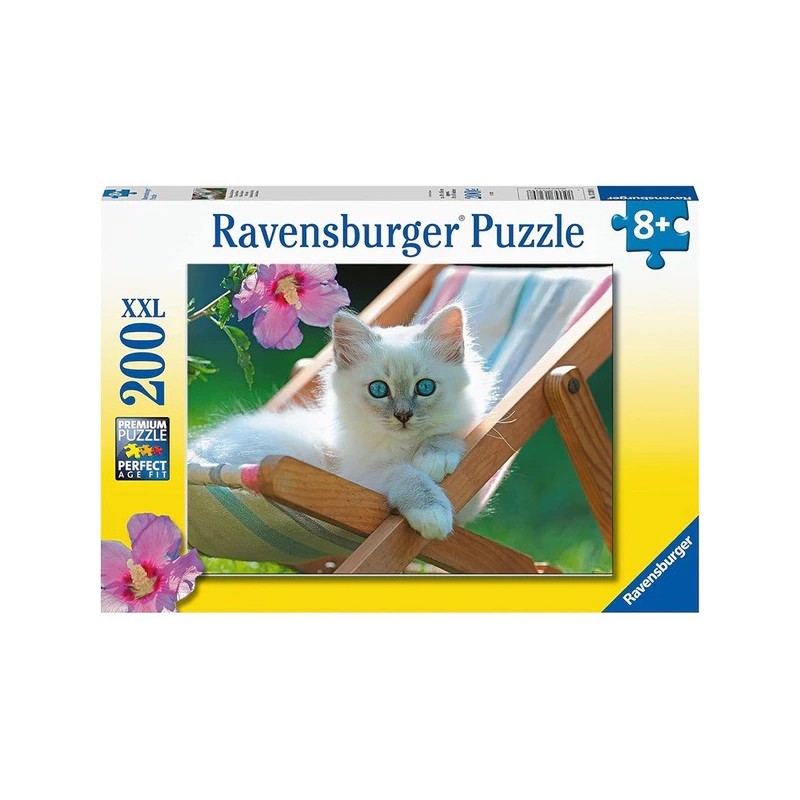 Ravensburger 13289 - Puzzle 200 Pezzi - Micio Bianco