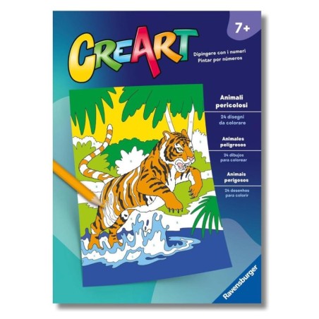 Ravensburger 96008 - Creart - Album da Colorare Animali Pericolosi