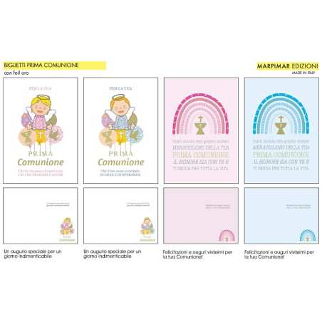 Marpimar ASRD04/12 - Biglietti Prima Comunione Conf.12 pz
