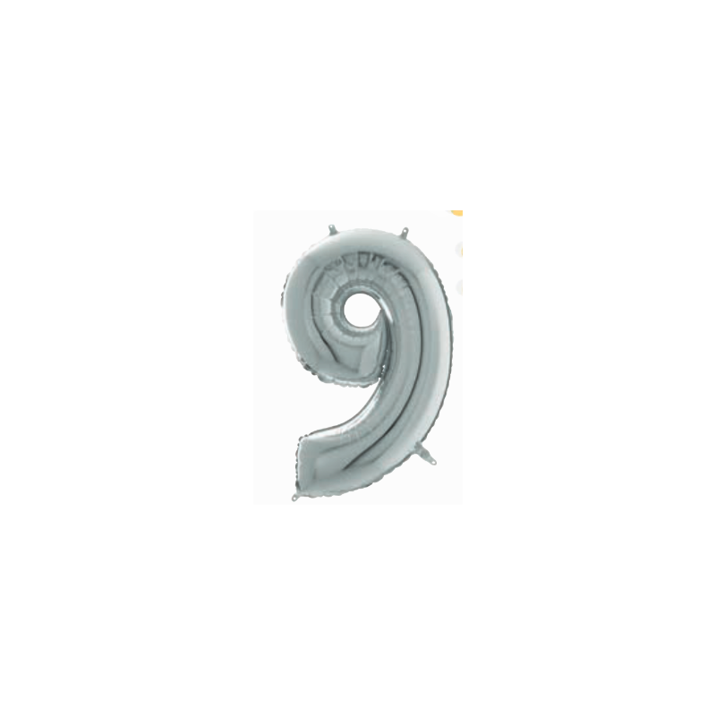 Ciao 31619 - Palloncino Silver 85/90cm N.9