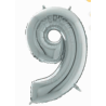 Ciao 31619 - Palloncino Silver 85/90cm N.9