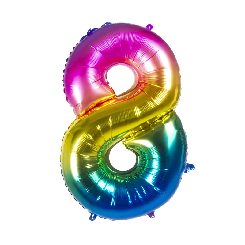 Ciao 22058 - Palloncino Rainbow 86 cm N.8