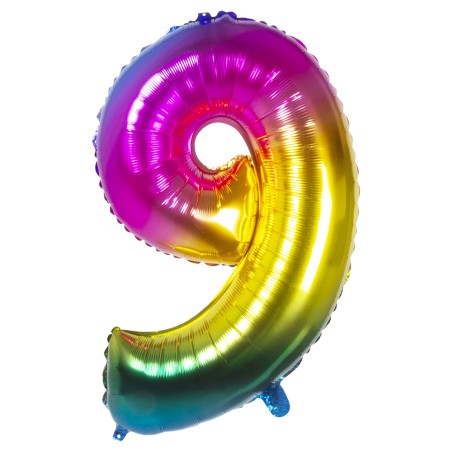 Ciao 22059 - Palloncino Rainbow 86 cm N.9
