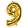 Ciao 23709 - Palloncino Oro 86 cm N.9